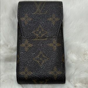 Vintage Louis Vuitton Black and Brown Monogram Case